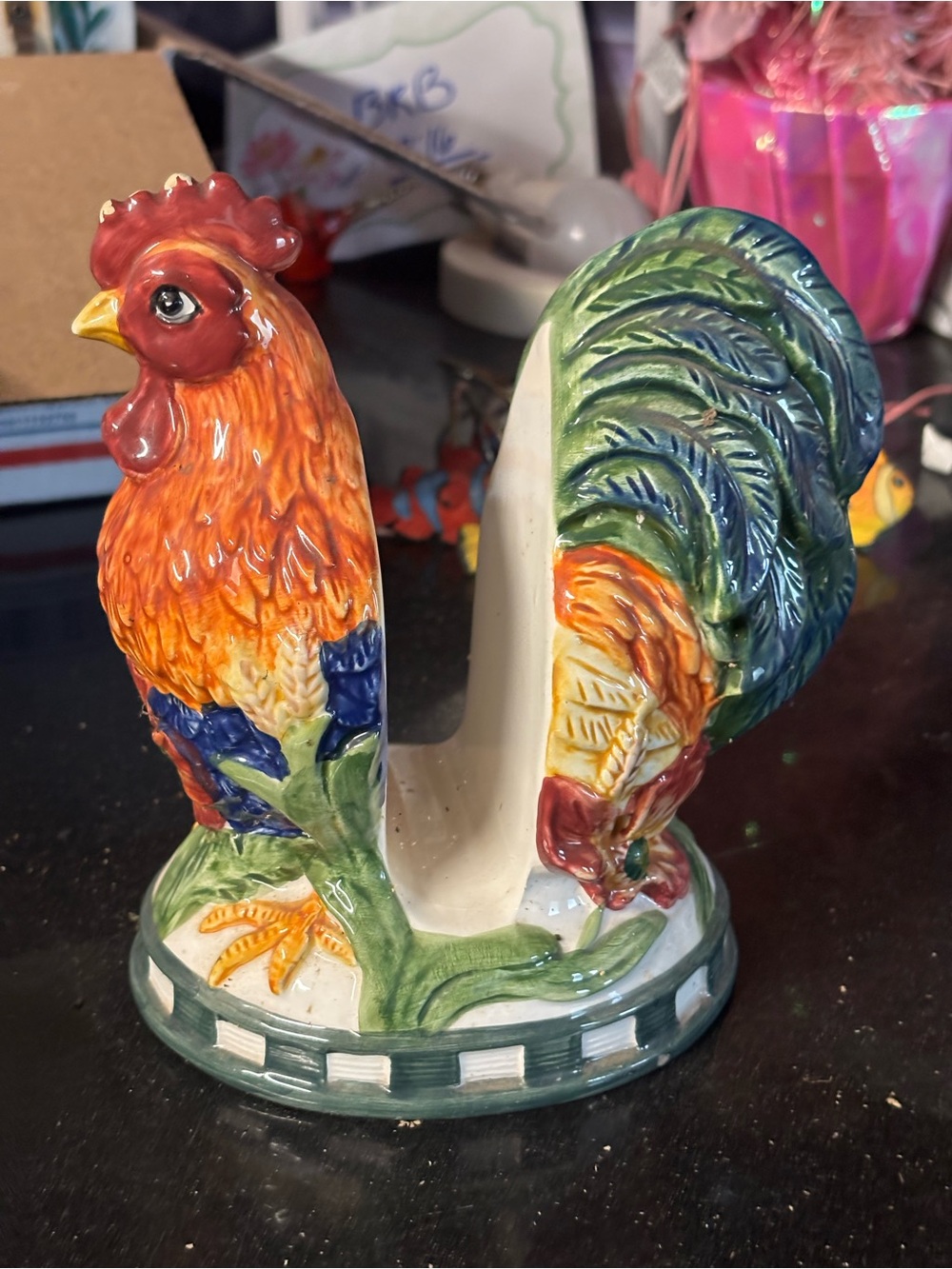 Department 56 Rooster Napkin Holder